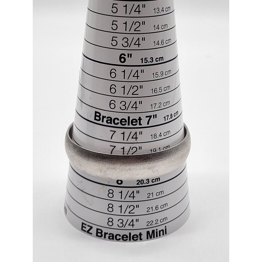 MONET Women's Silver Tone Bangle Bracelet Brushed Textured Vintage Classic - Picture 6 of 7